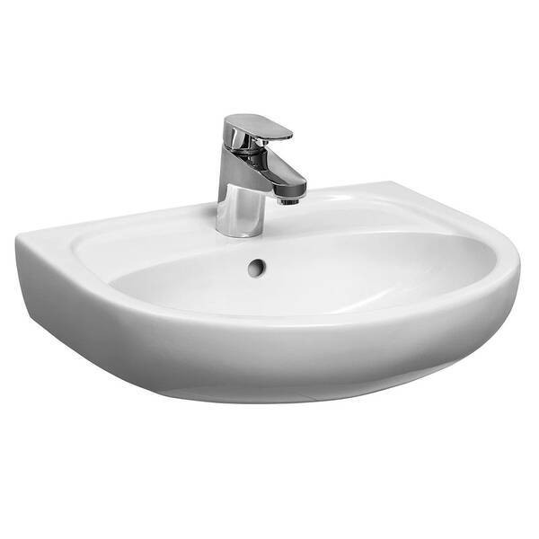7115100U SOLO Раковина 50 см, з 1 отв.під зміш., з переливом, білий глянець KOLO