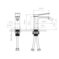 Змішувач для біде Slavonice QTSLA255CRM45921 Chrome Qtap QTAP фото 1