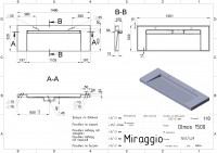 Умивальник OLMOS 1500 MIRASOFT Miraggio MIRAGGIO фото 1