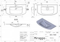 Умивальник DEA 1000 Miraggio MIRAGGIO фото 1