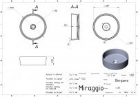 Умивальник BERGAMO Miraggio MIRAGGIO фото 1