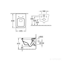 5685HR01 OMNIA ARCHITECTURA Унітаз підвісний DirectFlush + 9M58S101 Кришка (1 сорт)