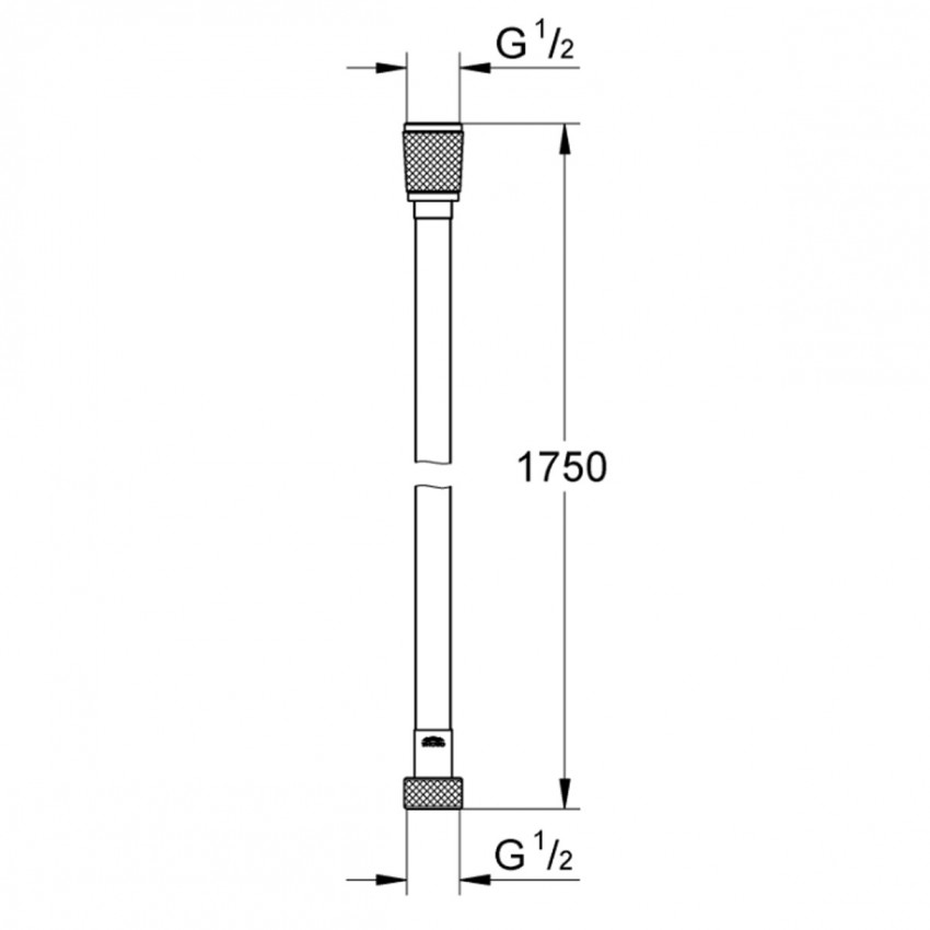 28388001 Silverflex Душовий шланг-1,75м (1 сорт) GROHE фото 2