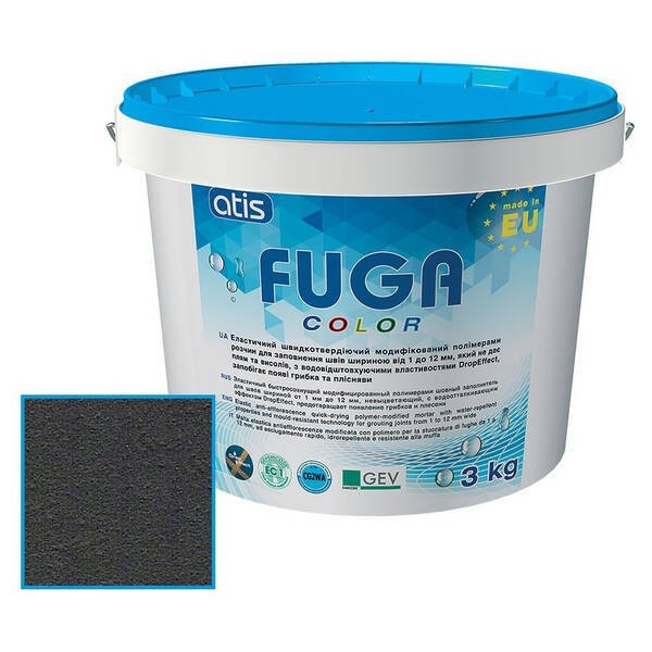 Зат Atis Fuga Color A 120/3кг чорний ATIS FUGA