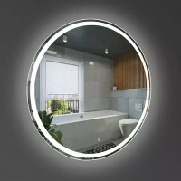 5501070 AllRound Кругле дзеркало d70см з LED підсвіткою та тачсенсором (1 сорт) DEVIT фото 3