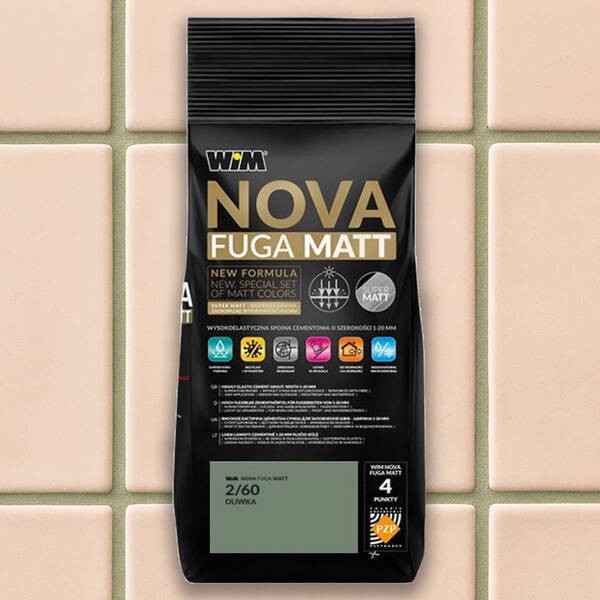 Зат WIM  NOVA FUGA MATT 2/60  2кг оливковий WIM фото 2