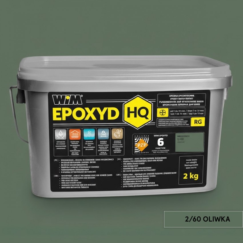 Зат WIMEPOXYD HQ 2/60 2кг оливковий (1 сорт) WIM фото 1