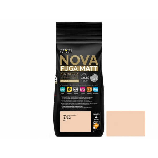 Зат WIM  NOVA FUGA MATT 1/32  2кг беж WIM