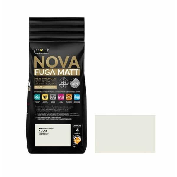 Зат WIM  NOVA FUGA MATT 1/29  2кг кремовий WIM