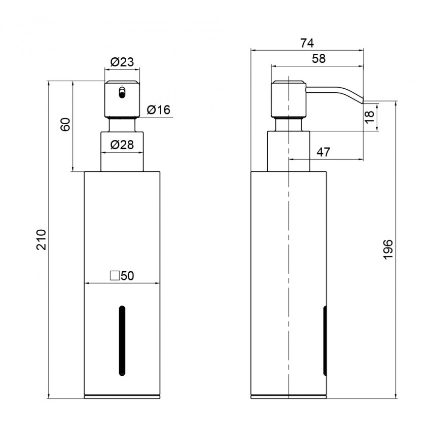 Дозатор для рідкого мила Liberty QTLIBBLM11522 Black Qtap QTAP фото 1