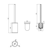 Йоржик підлоговий Liberty QTLIBCRM11571 Chrome Qtap QTAP фото 1