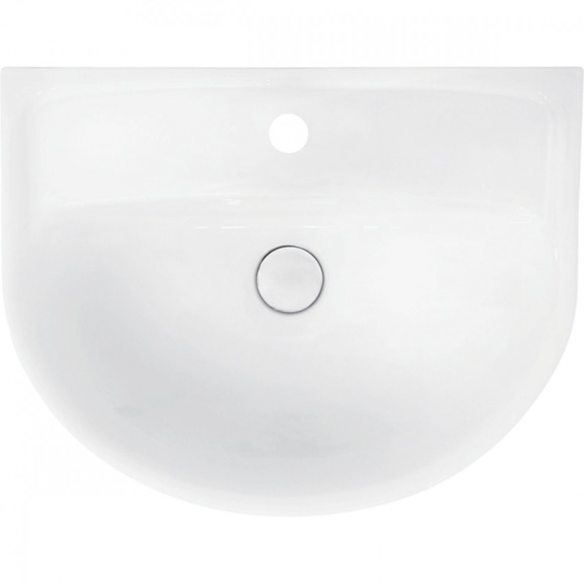 2321550UA STATUS Раковина 55 см, з переливом, з отв.для зміш по центру (1 сорт) KOLO фото 1