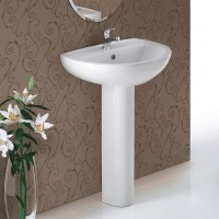 L77000000 FREJA П'єдестал для раковини, білий глянець (1 сорт) KOLO фото 2