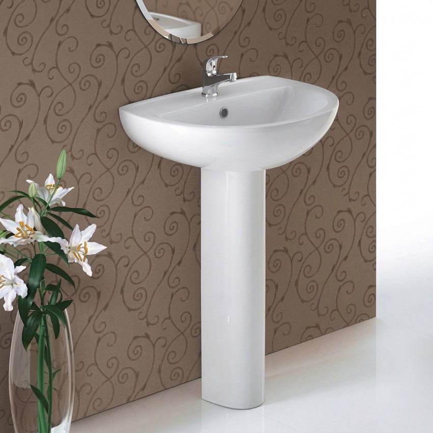 L77000000 FREJA П'єдестал для раковини, білий глянець (1 сорт) KOLO фото 2