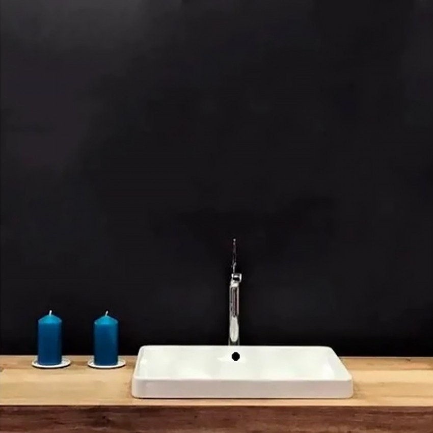 500.737.01.2 VariForm Умивальник прямокутний, 55х40см, що вбуд.в стільницю, без отв. під змішувач, з переливом, глазурований знизу,  білий глянець (1 сорт) GEBERIT