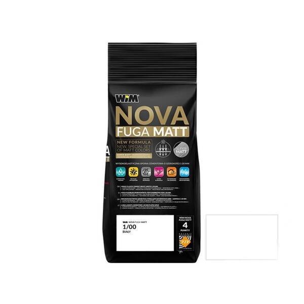Зат WIM  NOVA FUGA MATT 1/00  2кг білий WIM фото 1