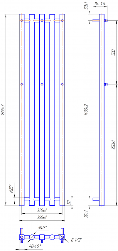 Бітуб 1500x360/320 MARIO фото 2