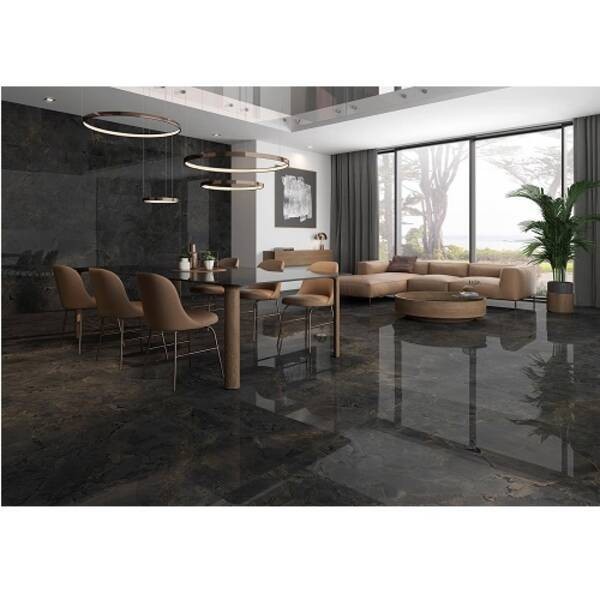 JURASSIC BLACK POLISHED LUX RECT. ITT CERAMIC фото 1