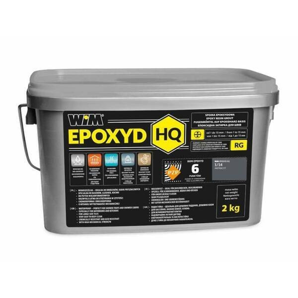 Зат WIMEPOXYD HQ 1/14 2кг антрацит WIM-Epoxyd