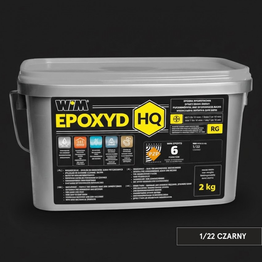 Зат WIMEPOXYD HQ 1/22 2кг чорний (1 сорт) WIM фото 1