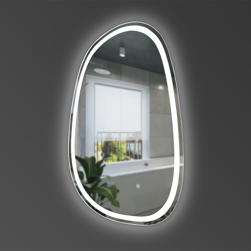 5416090 Style Асиметричне дзеркало 900х600 з LED підсвіткою та тачсенсором (1 сорт) DEVIT фото 3