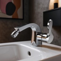 44316130 OPTIMA Змішувач д/біде з дон. клап. 01011100, хром (1 сорт) DEVIT фото 3