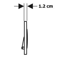 115.882.SN.1  Sigma20 round Клавіша змиву, подвійний змив, нержавіюча сталь матово/полірована/матова (1 сорт) GEBERIT фото 3