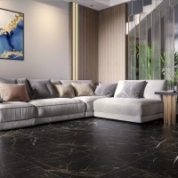 MARMO PERLANERA Чорний 600x600  MPС520 (1 сорт) GOLDEN TILE фото 3