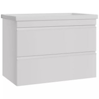 753100W FRAME Біла глянцева тумба 100см з раковиною та сифоном (1 сорт) DEVIT фото 4