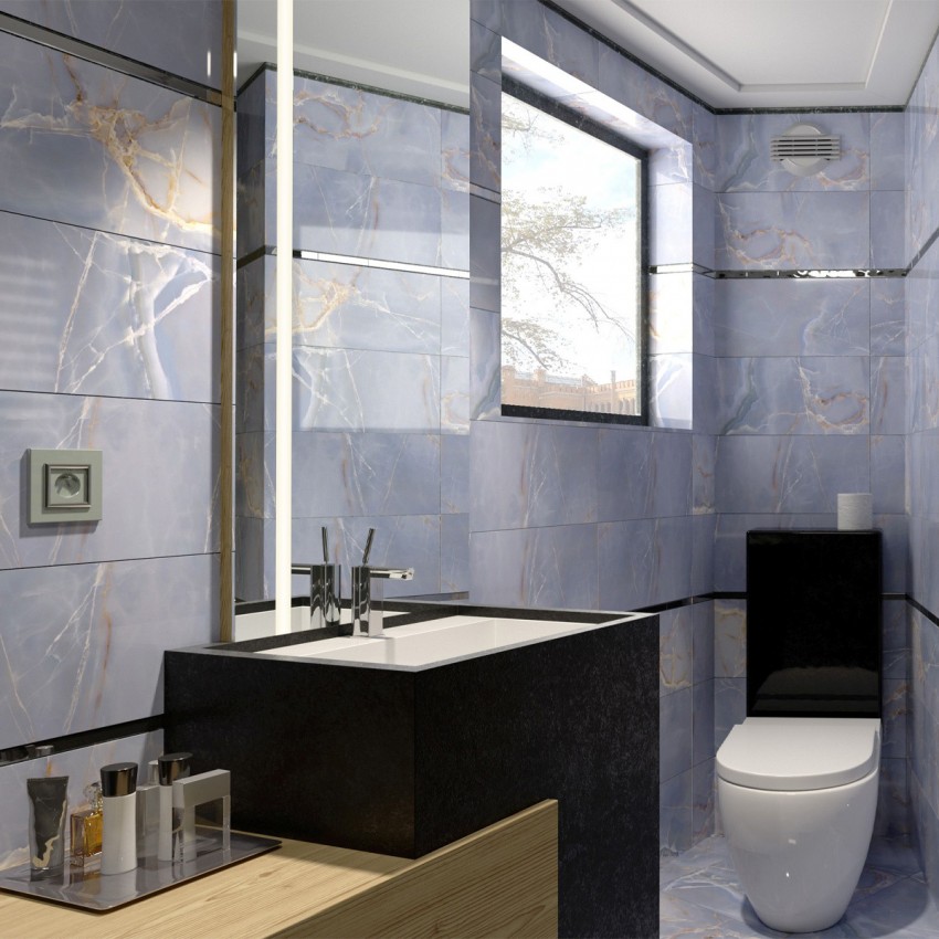 ONYX BLUE блакитний 7А3580 (1 сорт) GOLDEN TILE фото 2