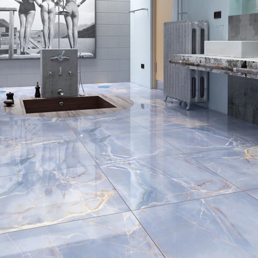 ONYX BLUE блакитний 7А3580 (1 сорт) GOLDEN TILE фото 1