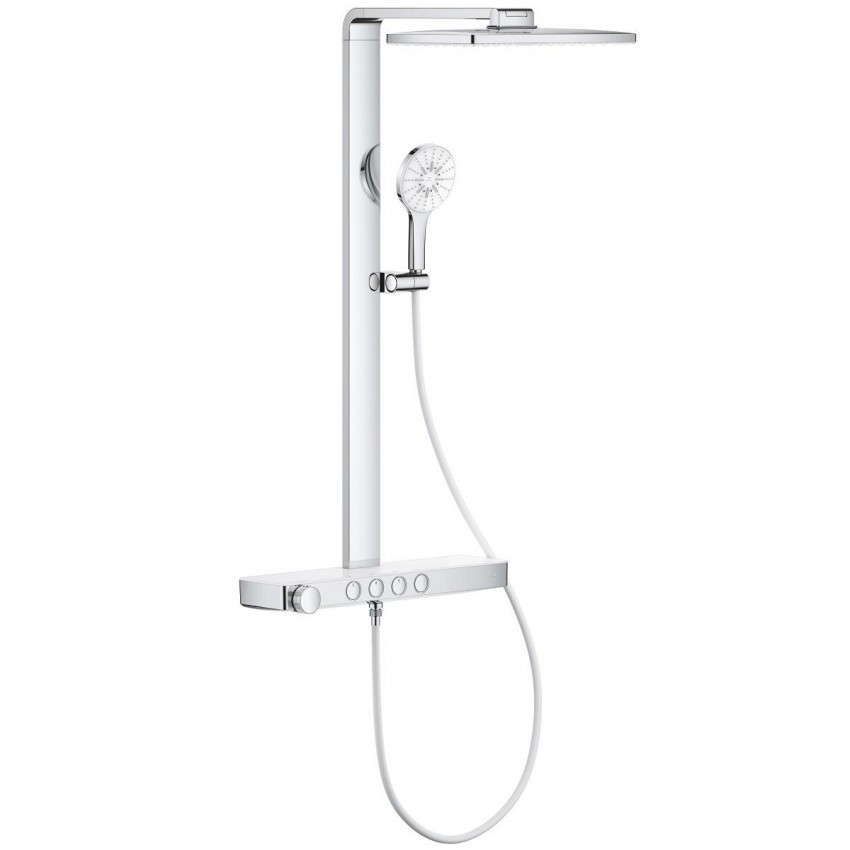 1009620000 RSH Aqua Pure Душова система, верхній душ дворежимний 400х230 мм, ручний душ трирежимний, хром (1 сорт) GROHE фото 1