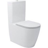 3010510 DO IT Компакт безобідковий з кришкою soft-close, Vortex Flush, білий глянець (1 сорт)