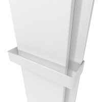 Радіатор електричний Whole Wall_2.0, з тримачем для рушників та халатів, Led-підсвітка, колір білий мат (1 сорт) Deweit фото 4
