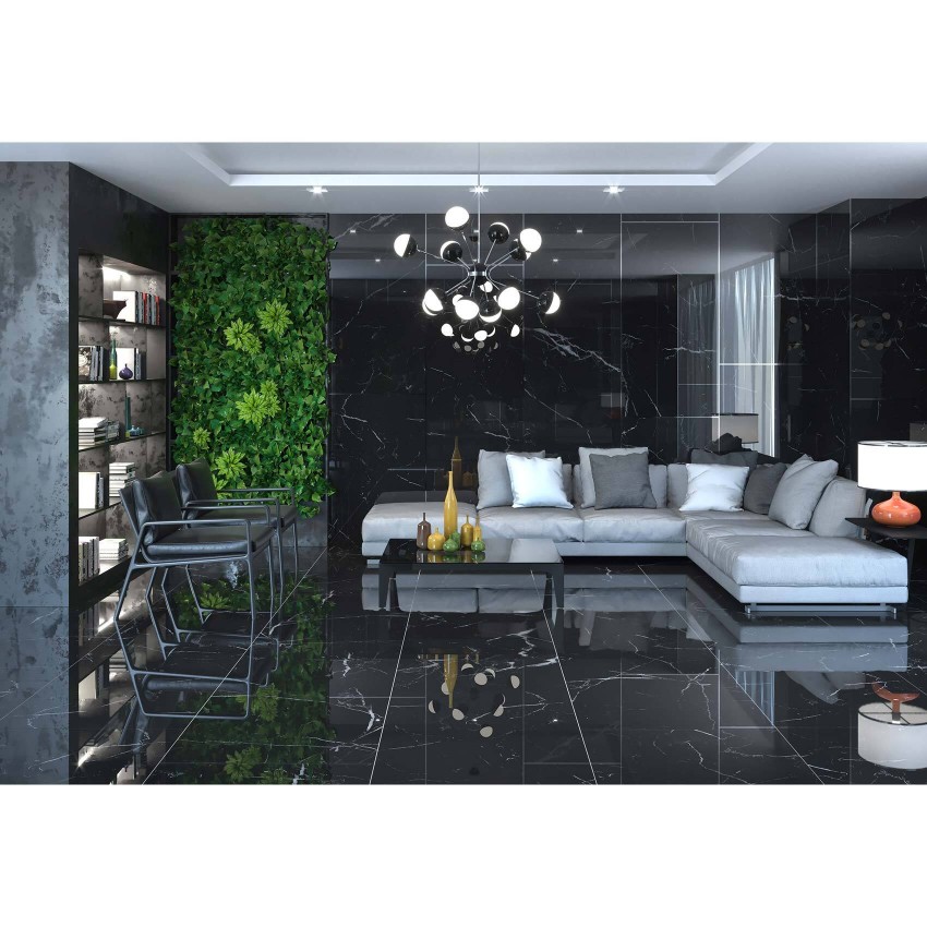 QI918P989M IMPERIUM BLACK (1 сорт) ALMERA CERAMICA-2 фото 2