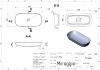 Умивальник TRIPOLI Miraggio MIRAGGIO фото 1