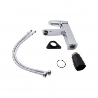 Змішувач для раковини низький Sofi 001F, Chrome (k35) LDSOF001FCRM22006 Lidz LIDZ фото 2