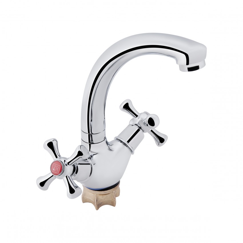 Змішувач для кухні Lamb 272F, Chrome двовентильний LDLAM272FCRM22018 Lidz LIDZ