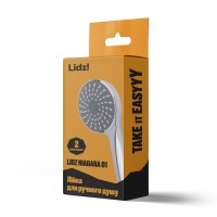 Лійка для ручного душу Niagara 01, d98 мм, Chrome округла LDNIA01CRM22034 Lidz LIDZ фото 2