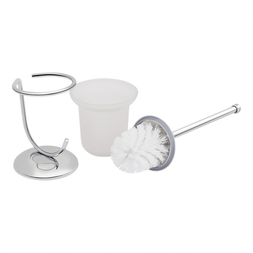Йоржик підлоговий Oreo 0503, Chrome/White (матове скло) LDORE0503CRM22324 Lidz LIDZ фото 2