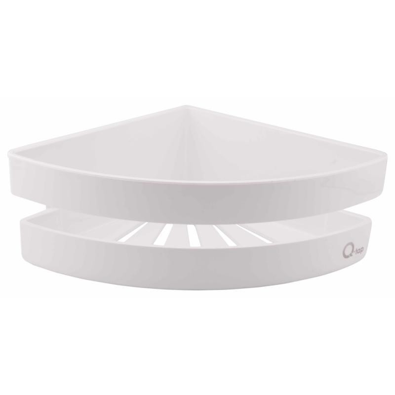 Полиця кутова Police, White пластикова QTPL01 Qtap QTAP