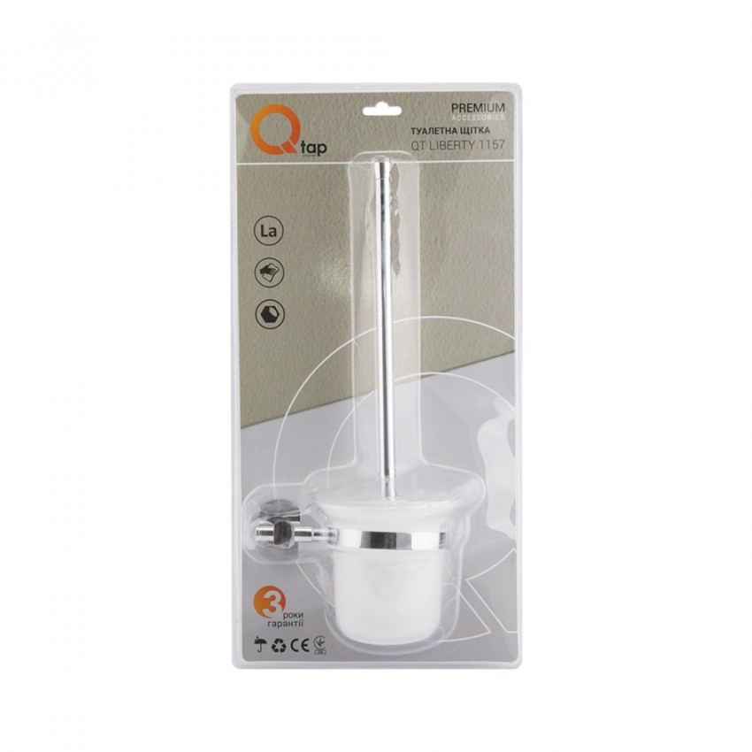 Йоржик підвісний Liberty, Chrome/White (матове скло) QTLIBCRM1157 Qtap QTAP фото 3