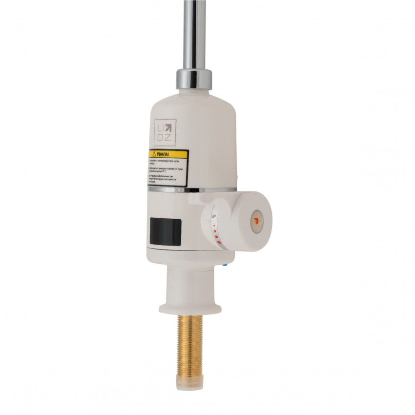 Проточний кран-водонагрівач кухонний Warm 056, White/Chrome для кухні LDWAR056WCR24984 Lidz LIDZ фото 3
