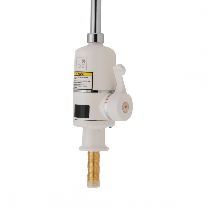 Проточний кран-водонагрівач кухонний Warm 056, White/Chrome для кухні LDWAR056WCR24984 Lidz LIDZ фото 2