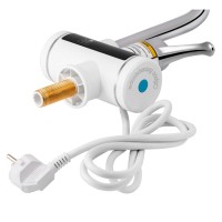 Проточний кран-водонагрівач кухонний Warm 058, White/Chrome для кухні LDWAR058WCR24985 Lidz LIDZ фото 3