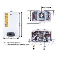 Колонка газова димохідна 10 л EURO+ JSD20-10N-QB Thermo Alliance Thermo Alliance фото 1