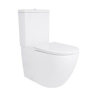 Унітаз підлоговий Jay 680×370×815 мм, White, з сидінням Slim Duroplast/ Soft-close/ Quick Release QT07222176W Qtap