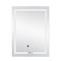 Дзеркало настінне Mideya (MI1) 500х800 мм, прямокутне, з LED-підсвіткою Touch, антизапотіванням, годинником, димером, рег. яскравості Qtap QTAP фото 3