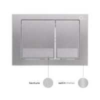 Клавіша змиву Nest 150x220x13 мм, Satin, квадратна QT0111M06029SAT Qtap QTAP фото 3