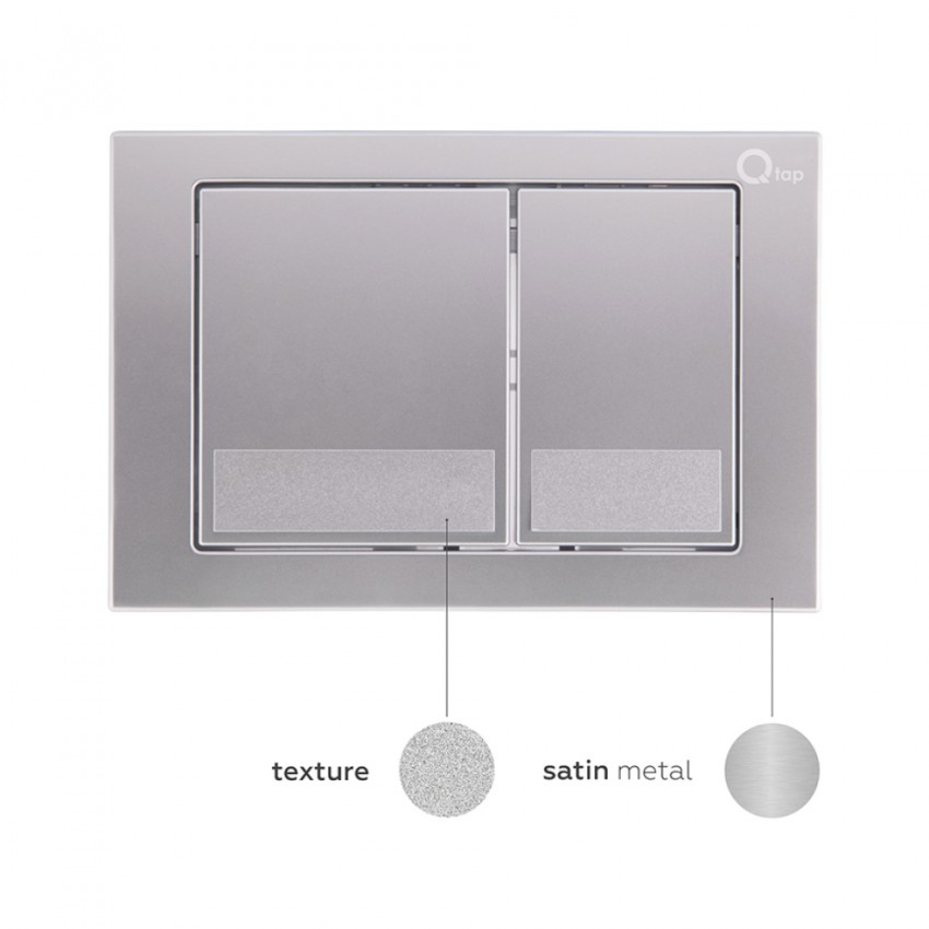Клавіша змиву Nest 150x220x13 мм, Satin, квадратна QT0111M06029SAT Qtap QTAP фото 3